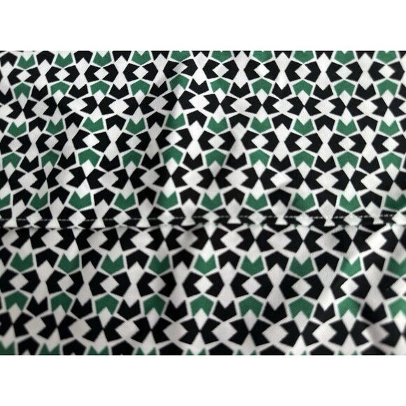 Worthington Green Black Geometric Jogger Pants L Mid-Rise Elastic Waist Grandma - Picture 10 of 12